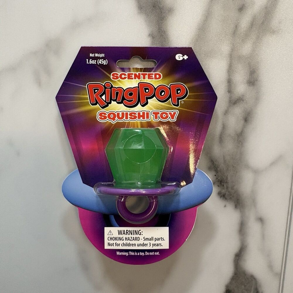 Scented Ring Pop Squeezy Sensory Toy Green/Purple